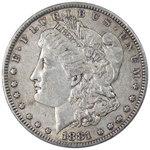 1881 morgan dollar vf very fine 90% silver $1 us coin collectible