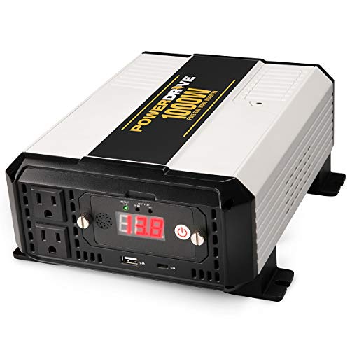 POWERDRIVE Powerdrive 1000W, Bluetooth Pure Sine Wave, Power Inverter