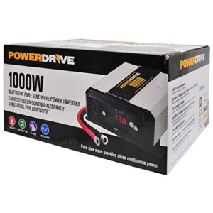 POWERDRIVE Powerdrive 1000W, Bluetooth Pure Sine Wave, Power Inverter