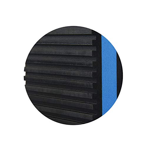 LBG Products Rubber Anti-Vibration Isolation Pads,4" X 4" X 7/8" Heavy Duty Blue EVA Pad for Air Conditioner,Compressors,HVAC,Treadmills etc(4 Pack)