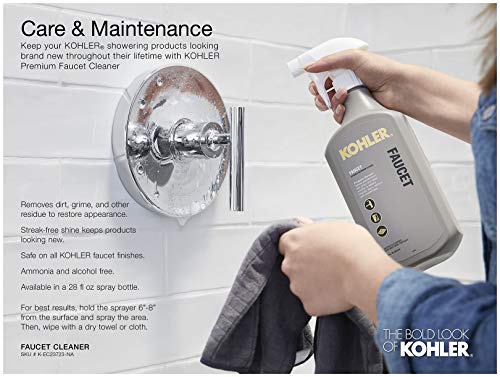 Kohler K-TS22026-4-BL Tempered Shower Trim Set, Matte Black