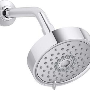 KOHLER 22170-G-CP Purist Three-Function Showerhead, Chrome Shower Head, Shower Head High Pressure, 1.75 GPM, Polished Chrome