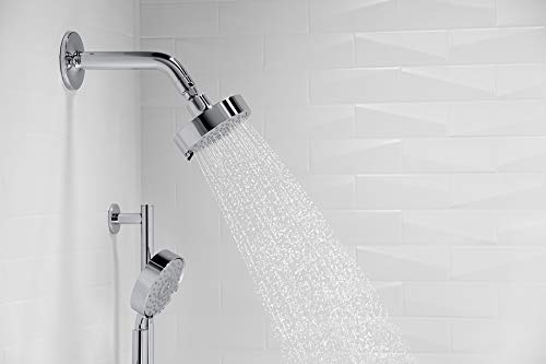 KOHLER 22170-G-CP Purist Three-Function Showerhead, Chrome Shower Head, Shower Head High Pressure, 1.75 GPM, Polished Chrome