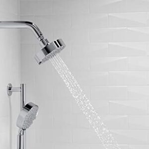 KOHLER 22170-G-CP Purist Three-Function Showerhead, Chrome Shower Head, Shower Head High Pressure, 1.75 GPM, Polished Chrome