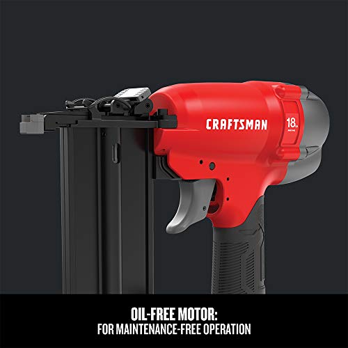 CRAFTSMAN Brad Nailer, 18GA, Pneumatic Nail Gun (CMPBN18K)