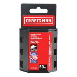 craftsman utility knife blades, drywall, 50 pack (cmht11937l)