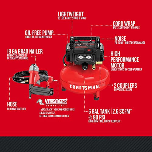 CRAFTSMAN Air Compressor Combo Kit, 1 Tool (CMEC1KIT18)