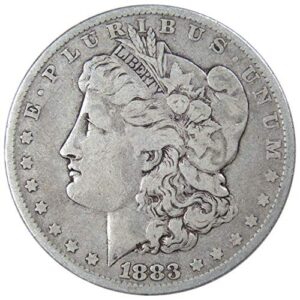 1883 o morgan dollar f fine 90% silver $1 us coin collectible