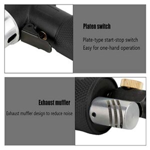 Valianto 2" 3" Mini Air Sander, Pneumatic Sander Random Orbital Eccentric Dual Action Polisher with M6 Thread Plate (2" and 3"),- Adjustable Airflow Valve - US Connector