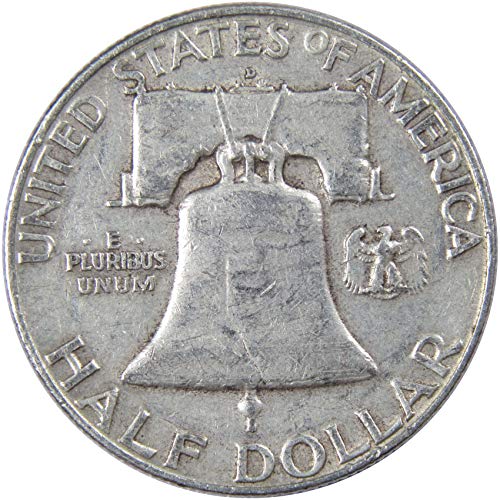 1959 D Franklin Half Dollar AG About Good 90% Silver 50c US Coin Collectible