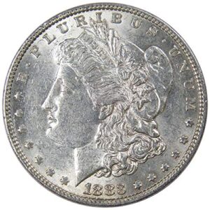 1883 morgan dollar au about uncirculated 90% silver $1 us coin collectible