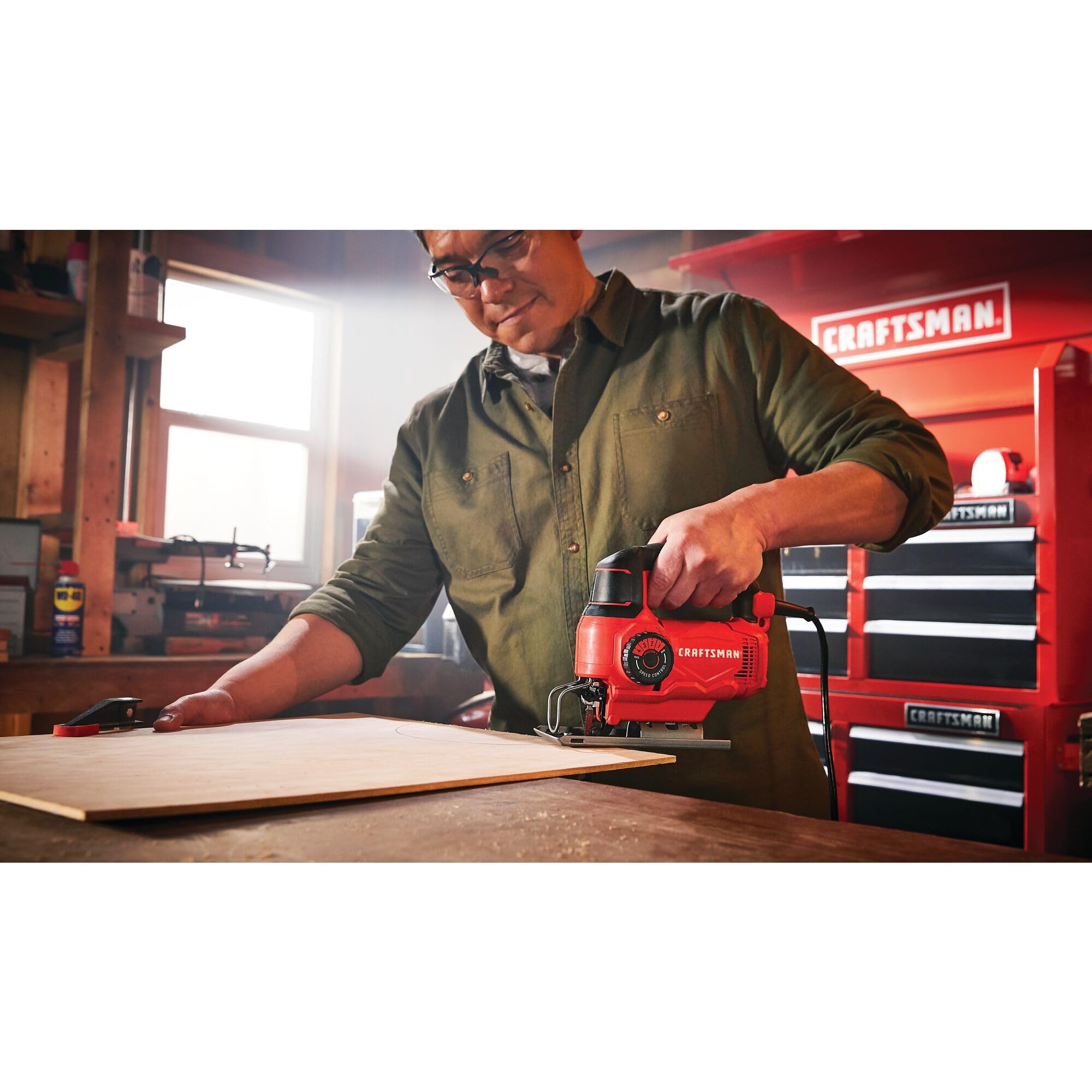 CRAFTSMAN Jig Saw, 4 Orbital Settings, Up to 3,000 SPM, 5 Amp, Corded (CMES610)