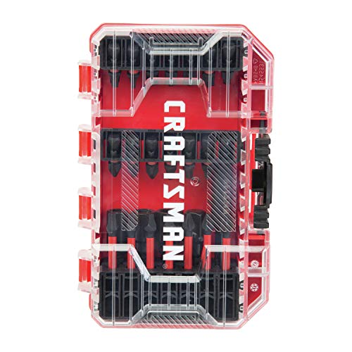 CRAFTSMAN Impact Screwdriver Bit Set Phillips, Slotted and Torx, Screwdriving Impact Ready Bits, 33 Pieces (CMAF1333)