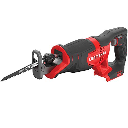 ​​CRAFTSMAN V20 Reciprocating Saw, Cordless, 3,000 RPM, Variable Speed Trigger, Quick Easy Blade Change, Bare Tool Only (CMCS300B)