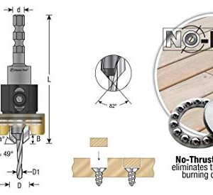 Amana Tool - 55336 Carbide Tipped 82° Countersink with Adjustable Depth Stop
