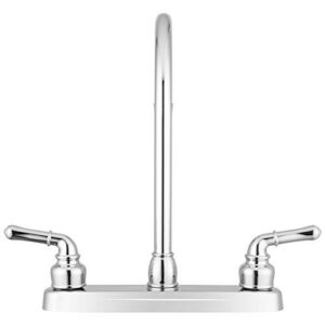 Pacific Bay Lynden Modern High Arc Kitchen Sink Faucet - Metallic Plating Over ABS Plastic - (Polished Chrome)