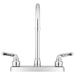 Pacific Bay Lynden Modern High Arc Kitchen Sink Faucet - Metallic Plating Over ABS Plastic - (Polished Chrome)