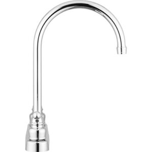 Pacific Bay Lynden Modern High Arc Kitchen Sink Faucet - Metallic Plating Over ABS Plastic - (Polished Chrome)