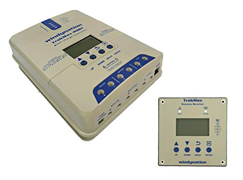 WindyNation TrakMax MPPT 40A Solar Charge Controller 12 or 24 Volts for Sealed, AGM, Gel, and Lithium Batteries + Remote Meter Kit