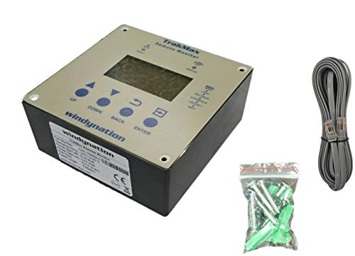 WindyNation TrakMax MPPT 40A Solar Charge Controller 12 or 24 Volts for Sealed, AGM, Gel, and Lithium Batteries + Remote Meter Kit