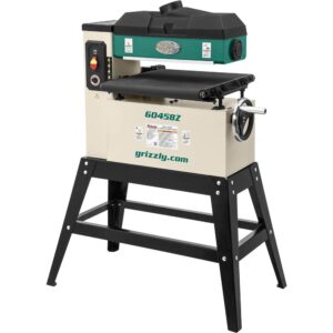 grizzly industrial g0458z - 18" 1-1/2 hp open-end drum sander w/vs feed