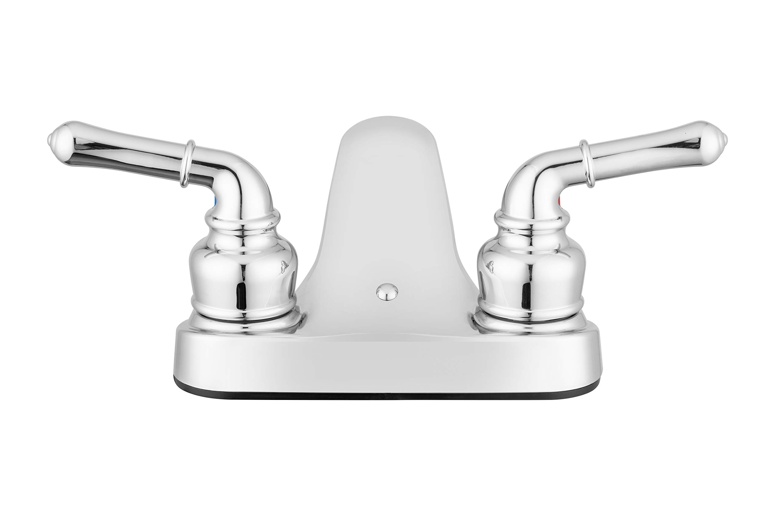 Pacific Bay Lynden Bathroom Sink Faucet - Metallic Plating Over Lightweight ABS Plastic (Chrome)