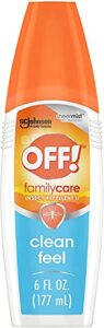 off! family care, insect repellent ii clean feel, 6 oz (pack of 6).
