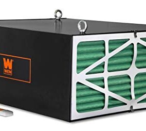 WEN 3417 3-Speed Remote-Controlled Industrial-Strength Air Filtration System (556/702/1044 CFM)