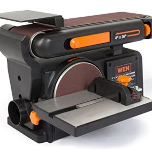 WEN 6502T 4.3-Amp 4 x 36 in. Belt and 6 in. Disc Sander with Cast Iron Base