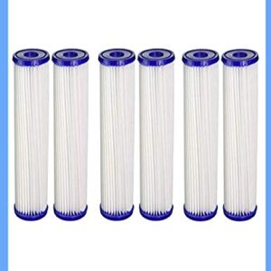 Compatible for HDX HDX2PF4 Compatible Pleated Household Water Filters 6 pack: Reduces Sediment