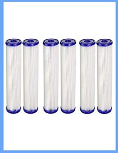 compatible for hdx hdx2pf4 compatible pleated household water filters 6 pack: reduces sediment