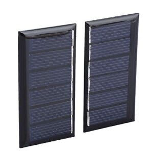 ashata solar panel,2pcs polycrystalline silicon solar panel portable 3v 80ma small mini solar panels for diy battery power charger module,67.5x34.5mm