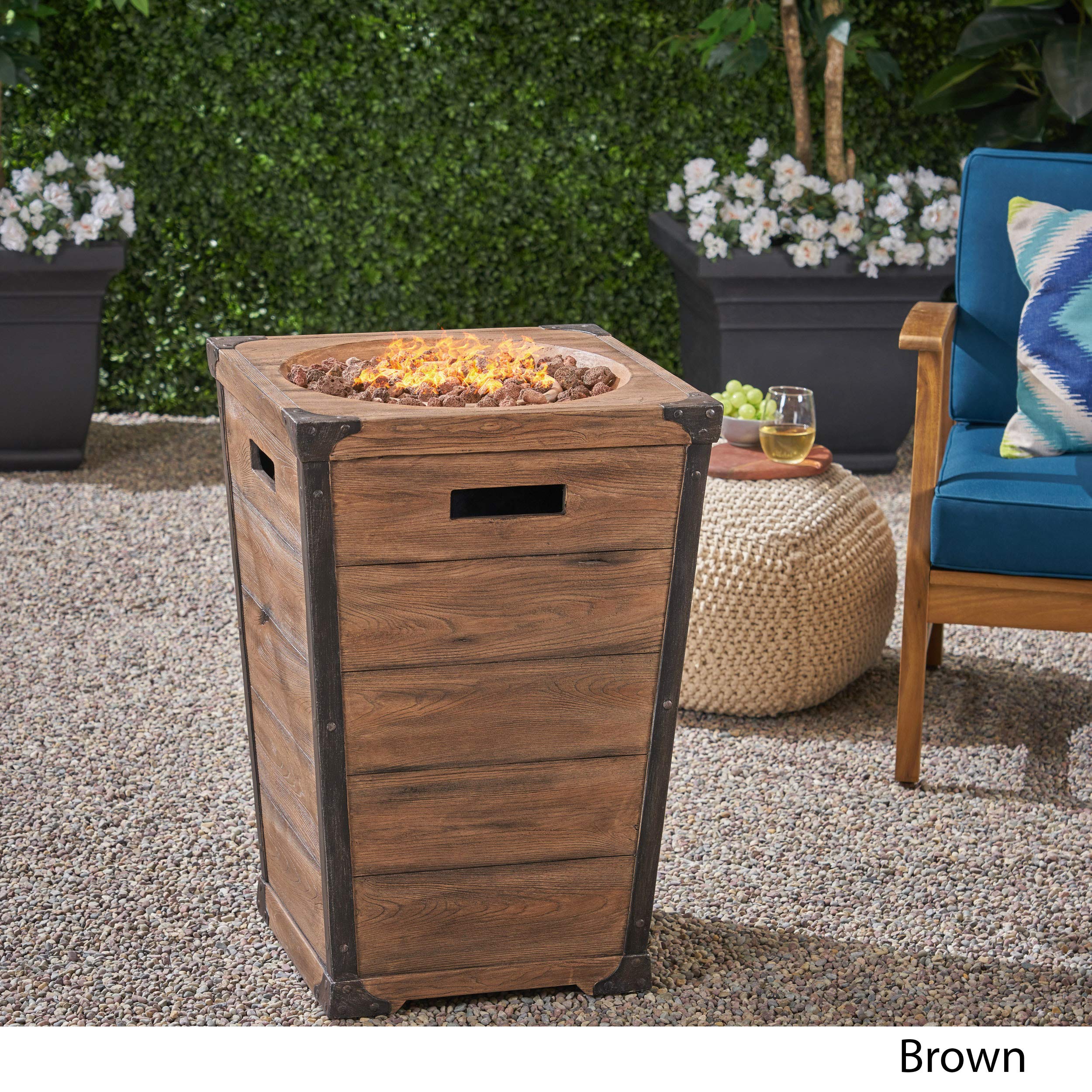 Christopher Knight Home Alice Outdoor Fire Pit, Brown