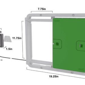 Omlet Automatic Chicken Coop Door Opener Operated by Light Sensor or Timer | Easy to Install, No Maintenance Required | Improves Coop Security and Insulation | Built-in Safety Sensors | Green