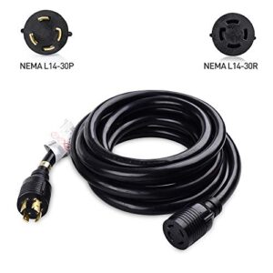 Cable Matters 4 Prong 30 AMP Generator Cord (NEMA L14-30P to L14-30R) - 15 Feet