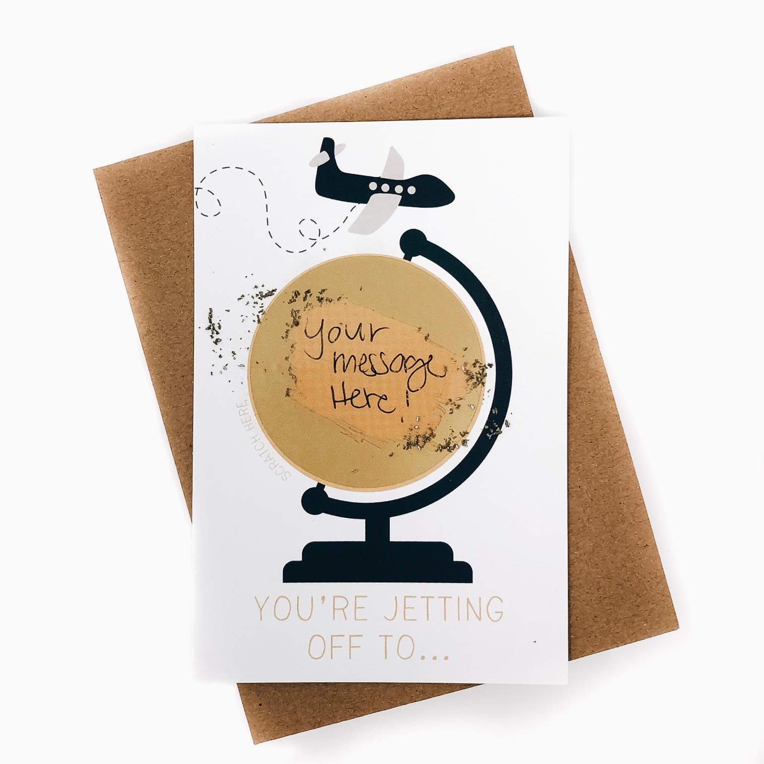 You're Jetting Off To Travel Card Scratch To Reveal Your Personal Message Surprise Gift