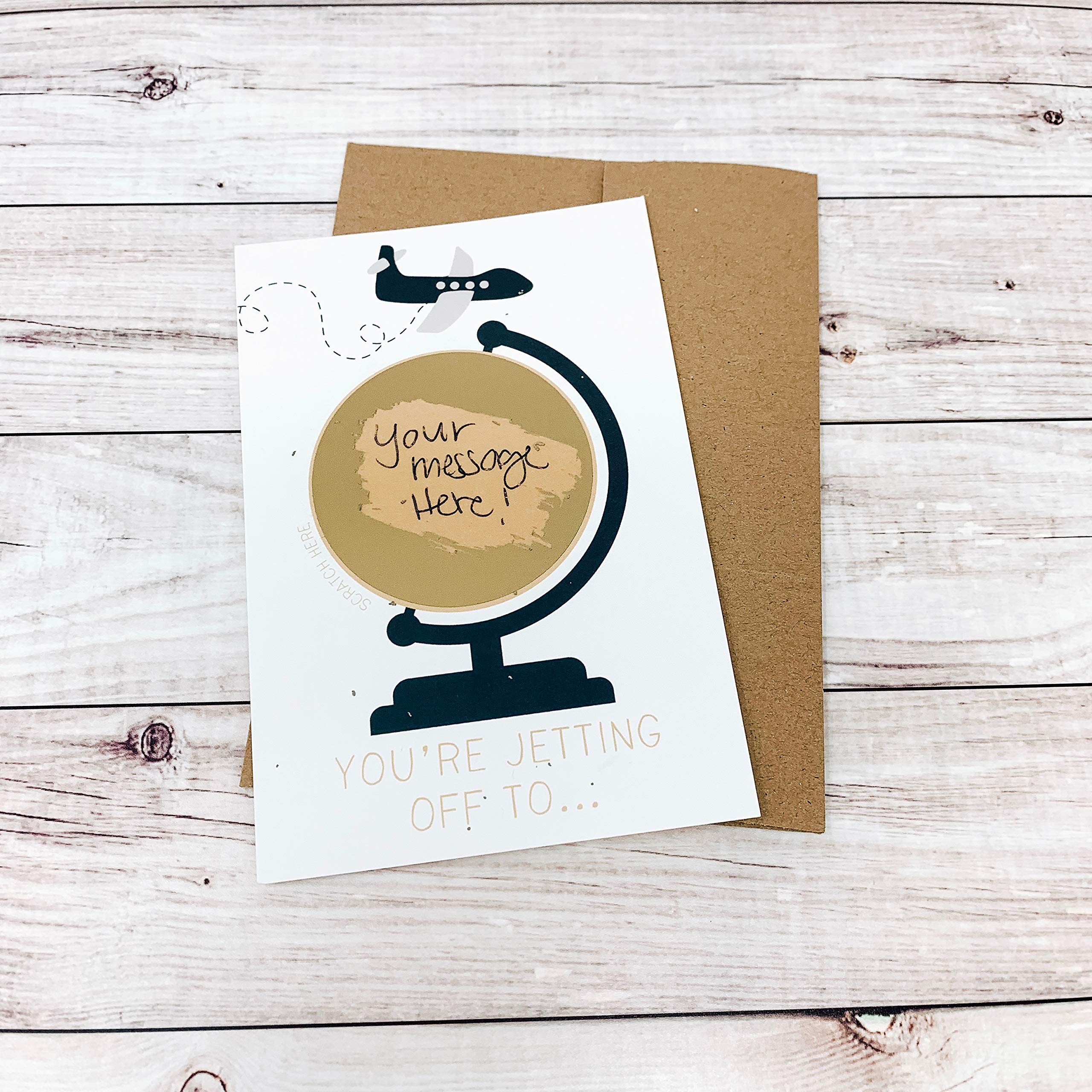 You're Jetting Off To Travel Card Scratch To Reveal Your Personal Message Surprise Gift