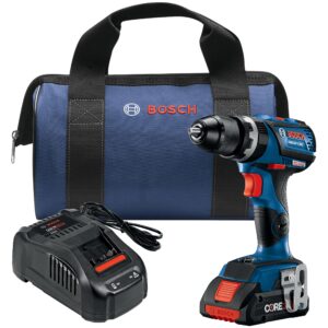bosch gsb18v-535cb15 18v ec brushless connected-ready 1/2 in. hammer drill/driver with (1) core18v® 4 ah advanced power battery