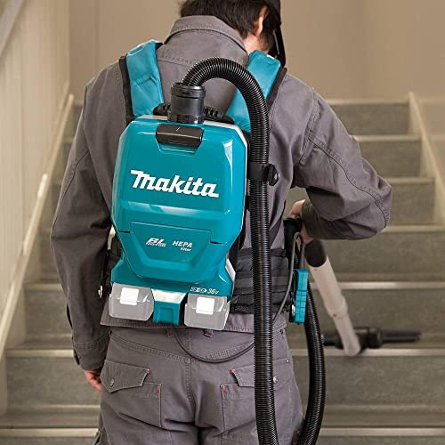 Makita XCV09Z 18V X2 LXT® Lithium-Ion (36V) Brushless Cordless 1/2 Gallon HEPA Filter Backpack Dry Vacuum, Tool Only