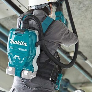 Makita XCV10ZX 18V X2 LXT® Lithium-Ion (36V) Brushless Cordless 1/2 Gallon HEPA Filter Backpack Dry Dust Extractor, AWS™ Capable, Tool Only