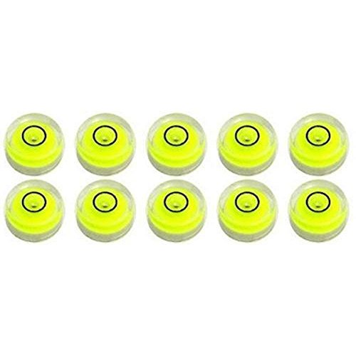 10 Pack Bubble Spirit Level Degree Mark, 18x9mm Circular Bullseye Level Measuring Instruments Spirit Level, Use for Tripod, Phonograph, Turntable (18x9mm)