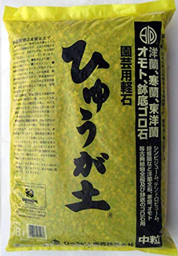 Japanese Hyuga Pumice for Orchid & Bonsai Tree Soil Mix - Medium Grain (6 mm～12 mm) 18 Liter