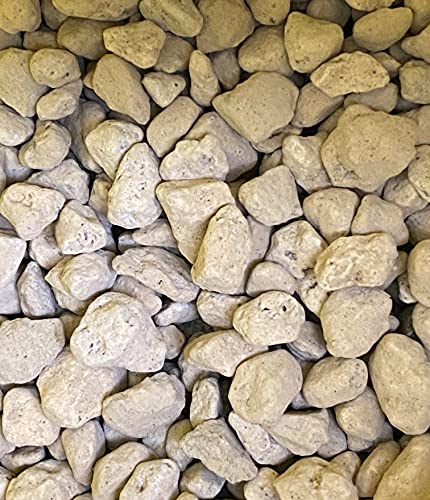 Japanese Hyuga Pumice for Orchid & Bonsai Tree Soil Mix - Medium Grain (6 mm～12 mm) 18 Liter