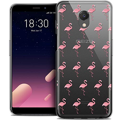 Meizu M6S Case for 5.7 Inch Ultra Slim Pink Flamingo Pattern