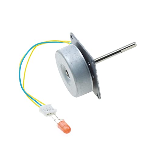 3 Phase Micro Brushless Generator Mini Wind Hand Generator DIY Motor 3-24V AC with Led Lamp Bead