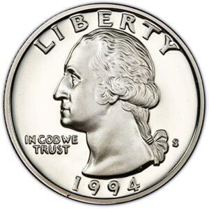 1994 s silver proof washington quarter choice uncirculated us mint