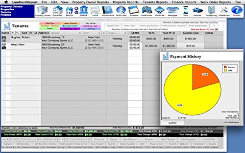 Property Management Software - Landlord Report (MAC/WIN) - 5 Units