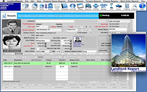 Property Management Software - Landlord Report (MAC/WIN) - 5 Units