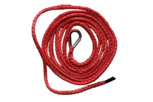 qiqu 1/4"*10ft atv plow lift rope,snow plow lift rope,synthetic rope,snow plow attachments (red)
