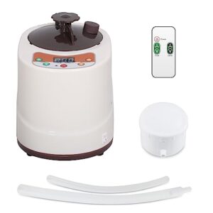 Smartmak Portable Sauna Steamer, 2L 900W Stainless Steel Generator, with Remote Control, Home Spa Machine for Body Detox (US Plug)